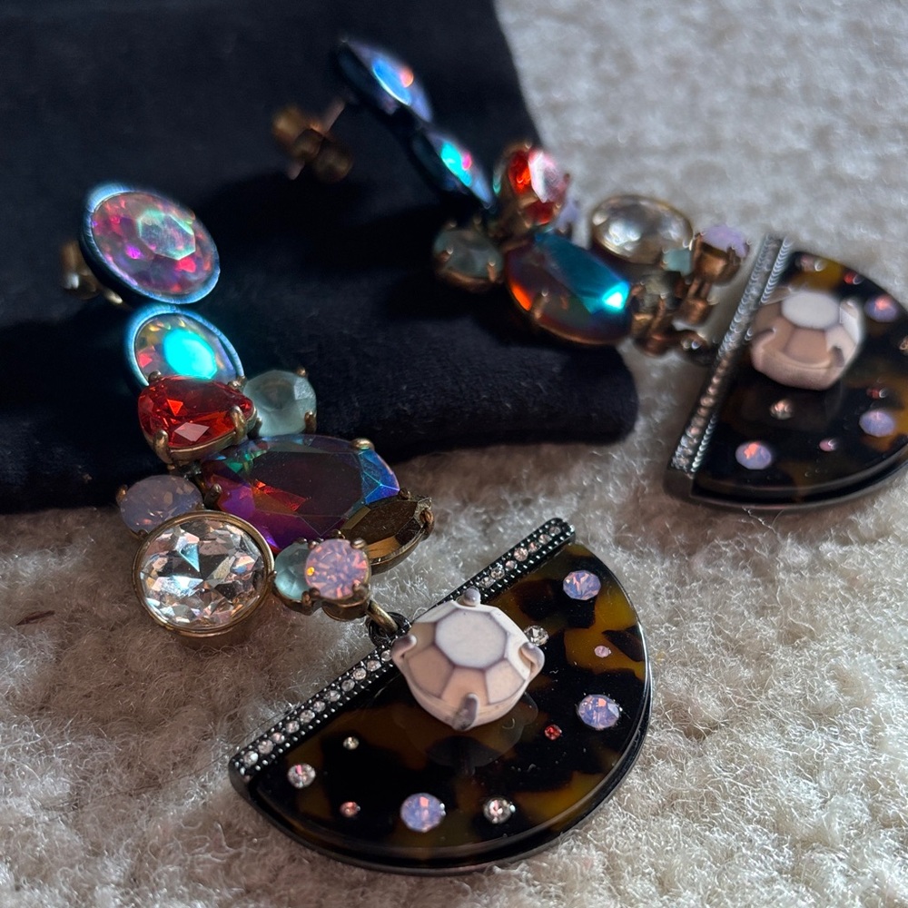 J. Crew Multicolor Statement Earrings - image 2